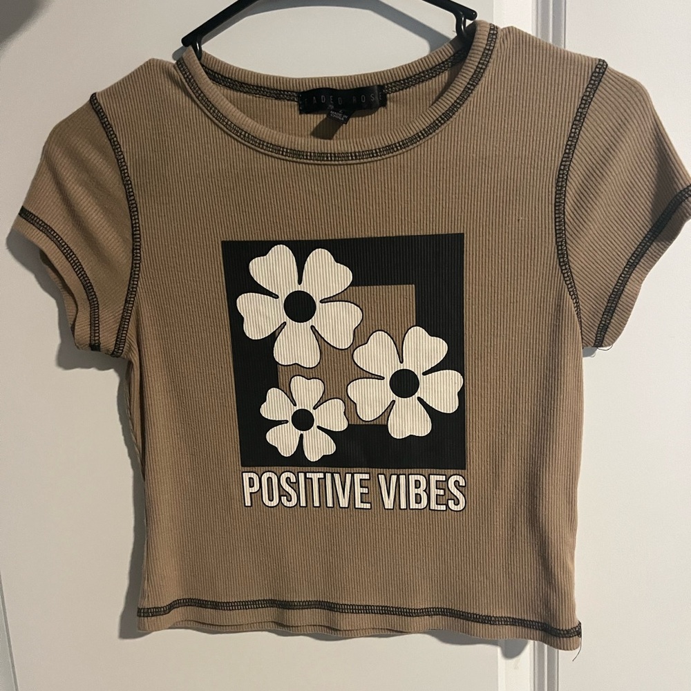 Faded Rose cropped top size small